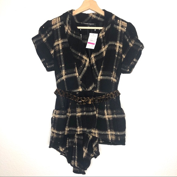 NWT Nanette Lepore Madras wool blazer MSRP $498 - Picture 1 of 10